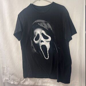 Ghostface Shirt Mens Medium Black Scream Graphic Horror Halloween Classic